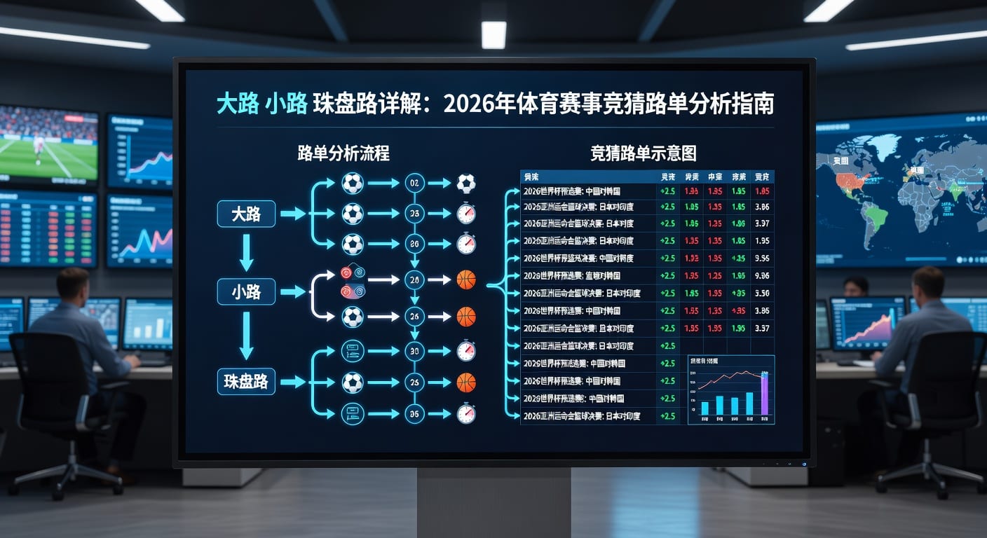 大路小路珠盘路：足球盘口分析与投注策略指南