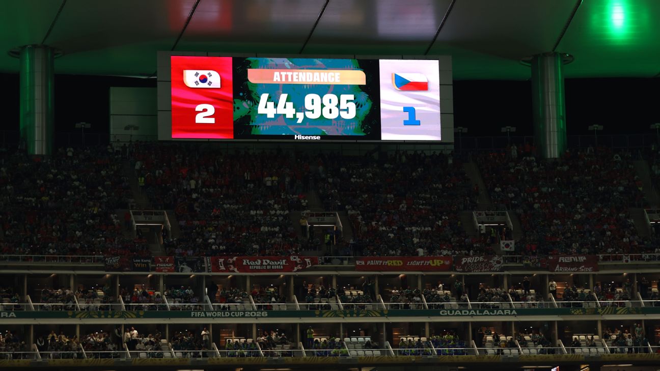 FIFA为韩国对捷克世界杯上座率数据辩护 空座风波引发争议